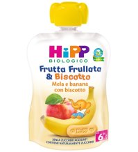 HIPP ITALIA Srl Hipp frutta frullata mela banana e biscotto 90g  