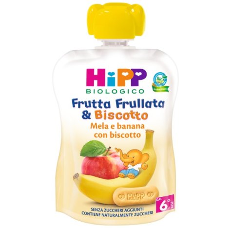 HIPP ITALIA Srl Hipp frutta frullata mela banana e biscotto 90g  