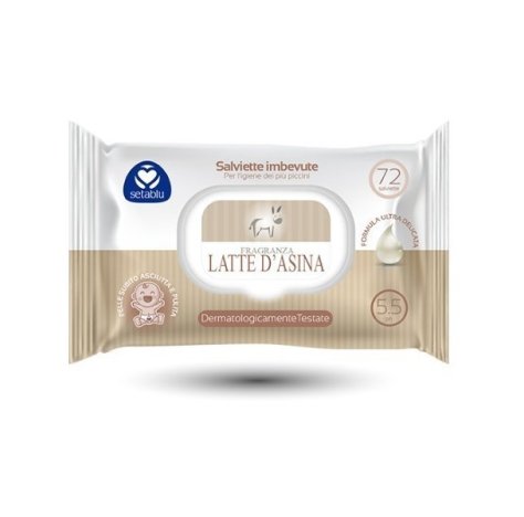 Salviette Latte Asina 40pz