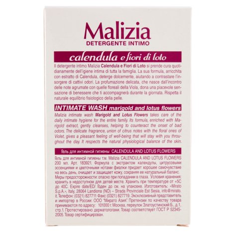 Malizia Intimo Aloe 200ml