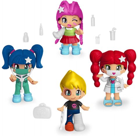 Pinypon 4 Personaggi Medical Set