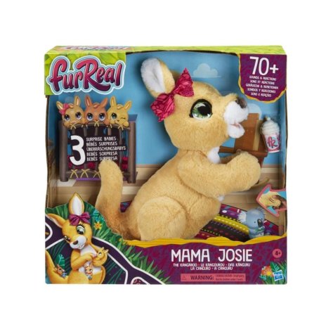 Hasbro FurReal - Mama Josie Il Canguro (Mamma Canguro Peluche interattivo con Oltre 70 Suoni e reazioni)