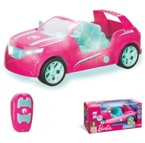 Mondo Motors - Mattel Barbie Cruiser - auto cruiser radiocomandata per bambini di barbie - SUV quattro posti - dettagli realistici - colore rosa - 63647