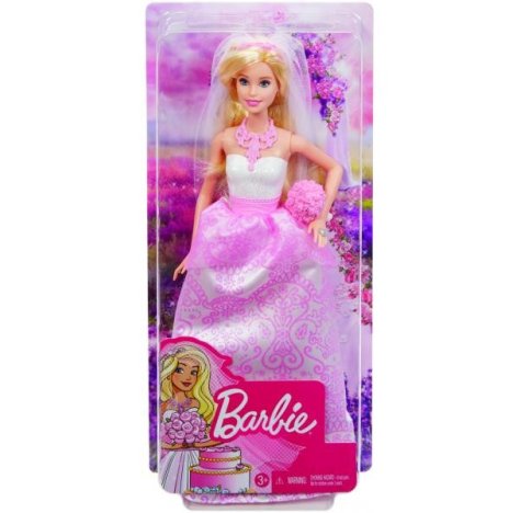 Barbie Sposa R4227-0 – Bambola Con Abito Da Sposa E Pettine, Per Bambini Dai 3 Anni, Contenuti Online Esclusivi