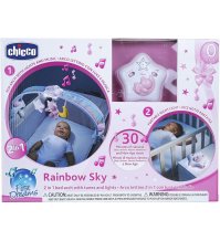 CHICCO (ARTSANA SpA) Chicco Gioco Giostrina Rainbow Sky - Pannello Evolutivo 2 In 1 Rosa 