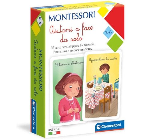 CLEMENTONI SpA Montessori carte aiutami a fare da solo 2-6 anni