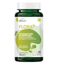 Vebix Nutrients - Flora + Spore Integratore Equilibrio Intestinale, 40 Capsule 