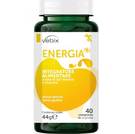 Vebix Nutrients - Energia+ Integratore di Vitamine e Minerali, 40 Compresse