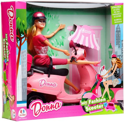 Bambola Fashion Con Scooter