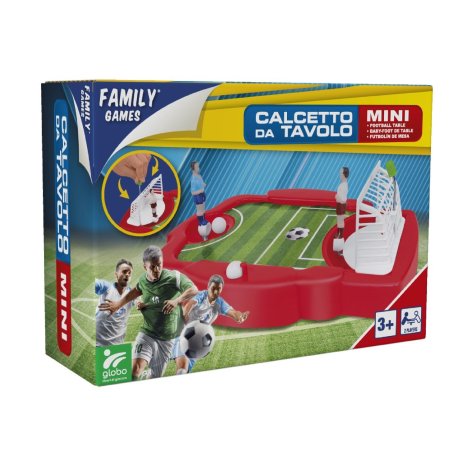 GLOBO Mini Calcetto da Tavola in Plastica – Gioco da Tavolo per Bambini