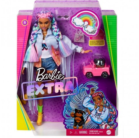 Barbie Extra Trecce Arcobaleno Grn29