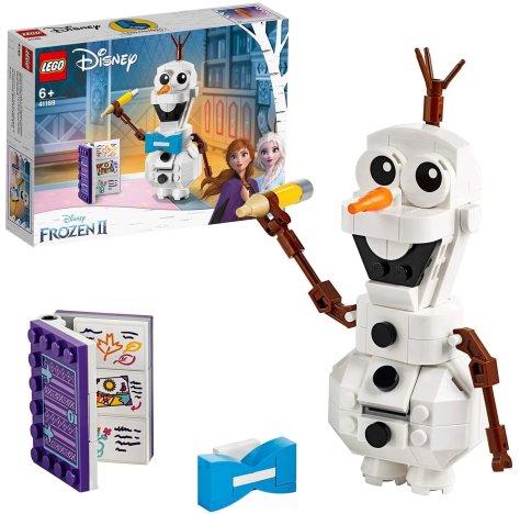 LEGO Disney Frozen II Olaf, Figura del Pupazzo di Neve da Costruzione, Collezione della Principessa Elsa e Anna, 41169