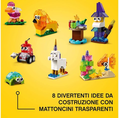 Lego*11013 Mattoncini Trasparenti