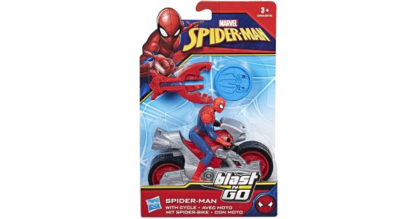 Hasbro Spider-Man Marvel Blast N' Go Racer Spider-Man con ciclo