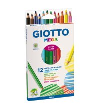 GIOTTO MEGA PASTELLI 12 PEZZI 