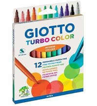  GIOTTO TURBO COLOR 12 PEZZI PENNARELLI 