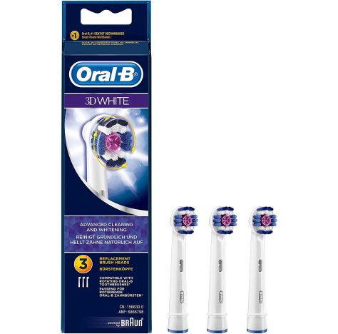 PROCTER & GAMBLE Srl Oral b spazzolino 3d white testine ricambio 3 pezzi