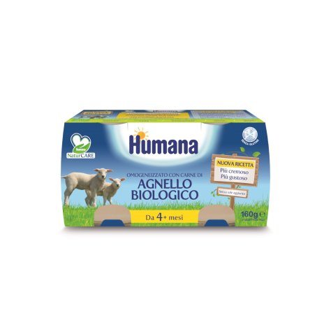 HUMANA ITALIA Spa Humana omogenizzato agnello biologico 2 pezzix80g
