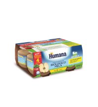 HUMANA ITALIA Spa Humana omogenizzato alla mela biologico 4 pezzix100g
