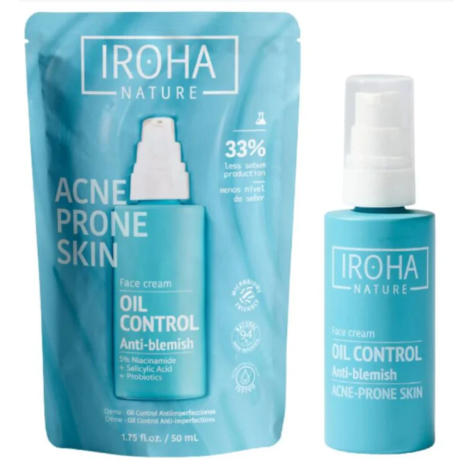 IROHA NATURE ACNE PRONE SKIN FACE CREAM OIL CONTROL 50ML