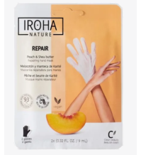 IROHA nature Guanti mani pesca e burro di karitè, 1 pz