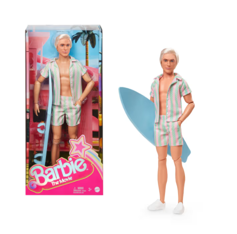 Mattel JBJ54 Barbie Il Film Ken Surfista Giorno Perfetto Mattel JBJ54 Barbie Il Film Ken Surfista Giorno Perfetto