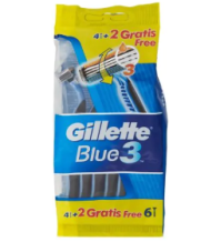 GILLETTE BLUE 3 USA&GETTA 6PEZZI