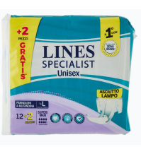 Lines Specialist Pannoloni a Mutandina Tg.L 12 Pezzi 