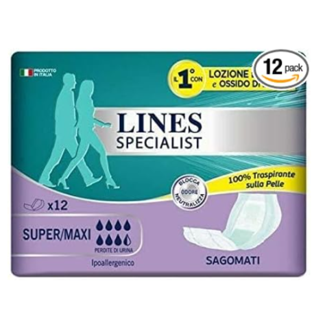 LINES SPECIALIST SAGOMATO SUPER/MAXI 12 PEZZI