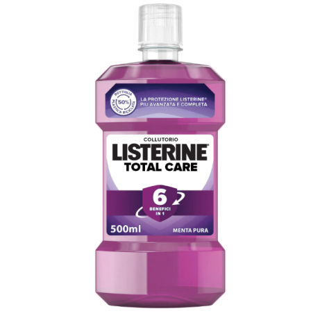Listerine Total Care Collutorio Antiplacca Antibatterico 500 ml