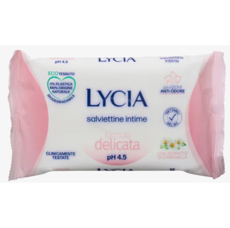LYCIA Salviette Intime Lenitive, 12 pz