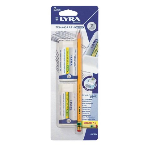 LYRA TEMAGRAPH MATITA + 2 GOMME 