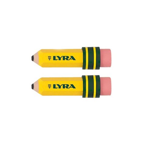 SET 2 GOMME LYRA TEMAGRAPH ERASER - FORMA MATITA