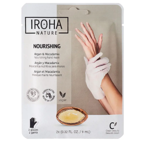 Iroha Nature ARGAN & MACADAMIA nourishing hand mask Trattamenti e creme per le mani
