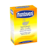 Mantovani Sapone Neutro Allo Zolfo Per Pelli Grasse saponetta 100 grammi