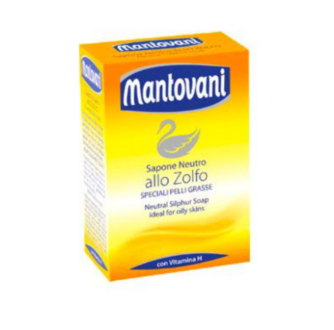 Mantovani Sapone Neutro Allo Zolfo Per Pelli Grasse saponetta 100 grammi