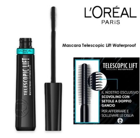L'OREAL PARIS - MASCARA  TELESCOPIC LIFT WATERPROOF 