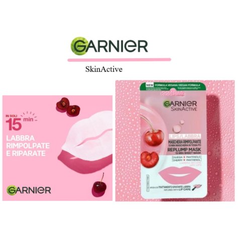 Garnier SkinActive 5g - Maschera in Tessuto Rimpolpante Labbra