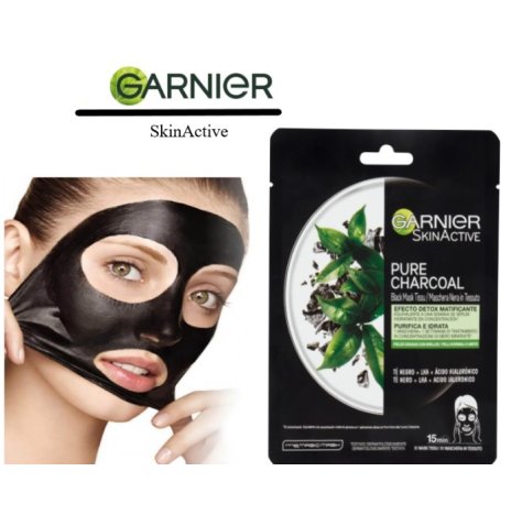 Garnier SkinActive Pure Charcoal - Maschera in Tessuto Purificante