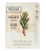 Iroha Nature Maschera Viso In Tessuto Purificante Con Tea Tree E Acido Ialuronico 1 pz x 20 ml