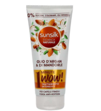 MASCHERA PER CAPELLI SUNSILK 1 MINUTO OLIO DI ARGAN E MANDORLE