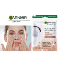 Garnier SkinActive Nutri Bomb - Maschera in Tessuto Nutriente + Illuminante