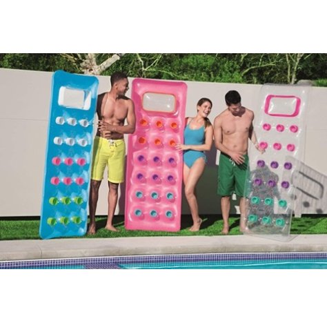 MATERASSINO GONFIABILE 187 CM - COLORI ASSORTITI MATERASSINO GONFIABILE 187 CM - COLORI ASSORTITI