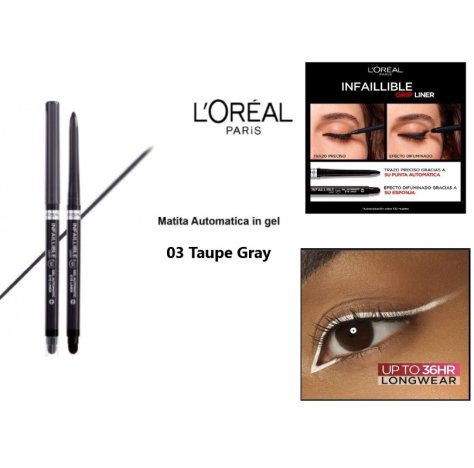 L'OREAL PARIS - MATITA OCCHI IFAILLIBLE 36H GRIP LINER  03 Taupe Grey