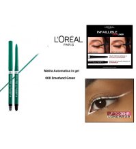 L'OREAL PARIS - MATITA OCCHI INFAILLIBLE 36H GRIP LINER , 008 Emerlad Green 