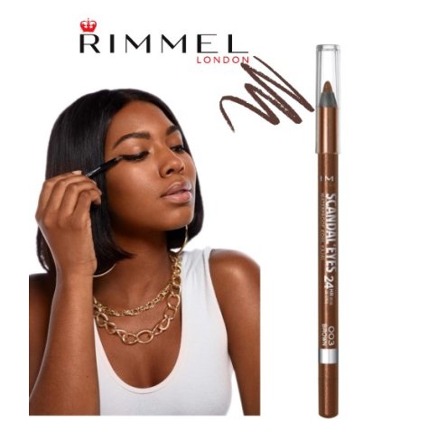 RIMMEL LONDON - MARTITA OCCHI SCANDAL EYES KAJAL WATERPROOF , 003 Brown  