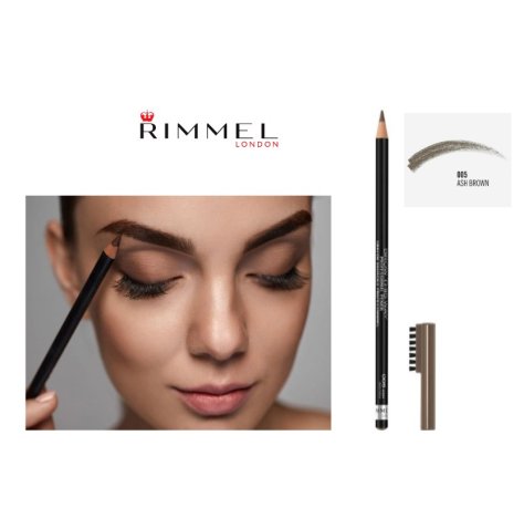 RIMMEL LONDON - MATITA SOPRACCIGLIA BROW THIS WAY , 005 Ash Brown