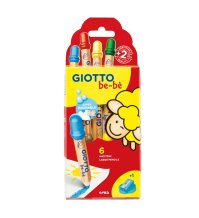GIOTTO BEBE' MATITONI COLORATI 6 PEZZI 