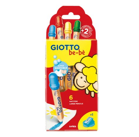 GIOTTO BEBE' MATITONI COLORATI 6 PEZZI 