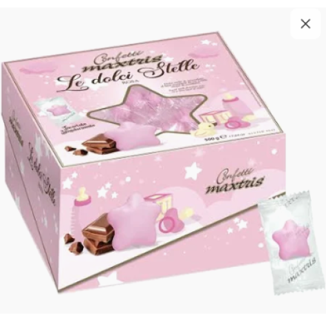 MAXTRIS LE DOLCI STELLE INCARTATI IN VASSOIO ROSA - 500 GR MAXTRIS LE DOLCI STELLE INCARTATI IN VASSOIO ROSA - 500 GR